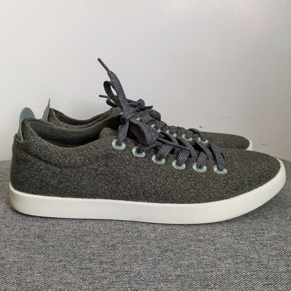 AllBirds Gray White Piper Merino Wool Women's Size 11 Sneakers Shoes - Picture 14 of 16